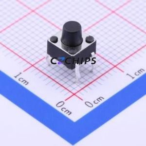 K2-6639DP-F4SW-04 Tactile Switch Through hole-4P,6x6mm Switch Single Pole Single Throw Round Button 2.5N Through Hole - Product Image 1