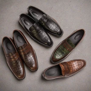 Productos de Venta Caliente 2025, Zapatos de Hombre, Mocasines de Cuero Italiano, Zapatos de Vestir de Gamuza - Product Image 5