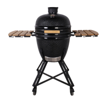 Barbecue Kamado en céramique SEB KAMADO, style Kamado, 21 pouces, fumoir au charbon de bois, station de cuisson extérieure, robuste