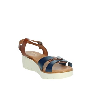 EL178032 sandali con zeppa in pelle Open Toe cinturino alla caviglia con tacco leggero per la primavera/estate - Product Image 5