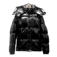 BQ European and American Winter Quilted Padding Jacket Oversized Bubble Men Hooded Heavy Winter Shiny Down Puffer Jacket