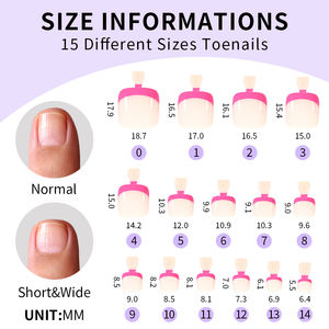 Vente en gros 120/150 pièces <span class=keywords><strong>faux</strong></span> <span class=keywords><strong>ongles</strong></span> artificiels français personnalisés bouts courts carrés colorés pointe française presse <span class=keywords><strong>sur</strong></span> <span class=keywords><strong>les</strong></span> <span class=keywords><strong>ongles</strong></span> des <span class=keywords><strong>pieds</strong></span> - Product Image 5
