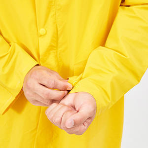 เสื้อกันฝนสีเขียวทหารสีเหลือง สำหรับ 1 คน สำหรับเดินทางกลางแจ้ง ชุดกันฝนกันน้ำ ขนาดผู้ใหญ่ - Product Image 2