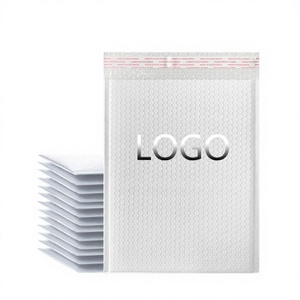 Sac à bulles en film extrudé blanc 13x18+4CM, épais, écologique, biodégradable, pour cosmétiques, bijoux, CD, enveloppe personnalisée avec logo - Product Image 1