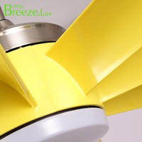 BreezeLux, tamaño grande, 65 pulgadas, 8 aspas Abs, ventilador de techo decorativo Simple moderno con luz y lámpara de ventilador LED con Control remoto
