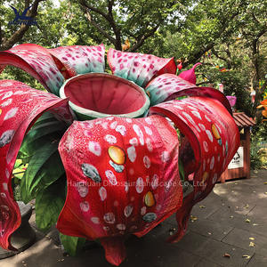 โคมไฟดอกไม้ผ้าไหมกันน้ำแบบ LED ราคาโรงงาน สำหรับทัวร์กลางคืนในสวนพฤกษศาสตร์ - Product Image 4