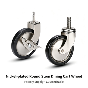 dual wheel caster low profile compact design tight clearance under equipment extra stability load spread - Product Image 3