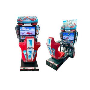 Machine d'arcade de course automobile électronique à monnayeur, économique, directement d'usine, avec jeu de conduite en anglais - Product Image 1