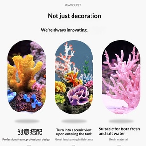 Árbol de <span class=keywords><strong>Coral</strong></span> Artificial, Set Completo para Decoración de Peceras Pequeñas, Piedra, Plantas Marinas, Caja de Vida para Camarones, para Acuario - Product Image 3