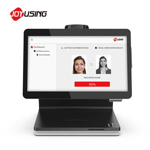 Double Touchscreen Face Recognition Smart Desktop <strong>Biometric</strong> Terminal All in Function: <strong>Fingerprint</strong> <strong>Reader</strong>, NFC IC Card <strong>Reader</strong> - Product Image 1
