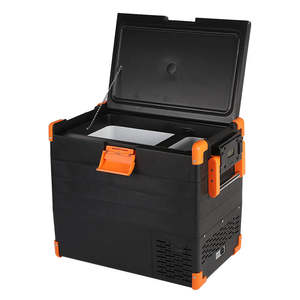 52-литровой черный + оранжевый портативный компрессорный холодильник и морозильник для автомобиля, грузовика, яхта, RV, офиса, салона красоты, общежитие - Product Image 3