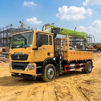 Camion-grue sur roues de 10 tonnes avec flèche télescopique, moment de charge élevé, hauteur de levage de 21,8 m, composants essentiels de boîte de vitesses et de moteur à vendre