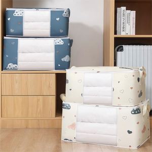 Sac de rangement pour vêtements et couettes de grande capacité pour la maison, sac de rangement pour couettes en tissu non tissé avec fermeture éclair pour organiser les vêtements de voyage - Product Image 1