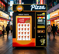 Distributeur automatique de pizzas à commande tactile, grande capacité, directement du fabricant, fonctionnant à monnayeur, vente en gros