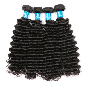 10a 11a 12a Grade Mink Brazilian and Peruvian Human Hair Deep Wave Bundles with Closure from Brazil in Mozambique