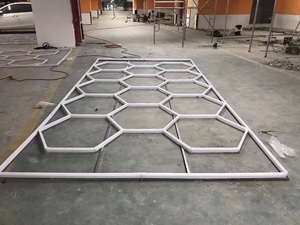 Led cảm ứng Modular Bảng điều chỉnh <span class=keywords><strong>RGB</strong></span> hình lục giác tường ánh sáng cho trang trí nội thất hệ thống - Product Image 6