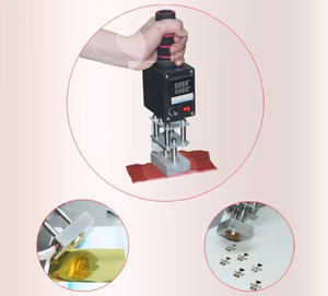 50*70mm pressa per marcatura a caldo a mano per macchine di produzione di cordonatura a marchio in pelle - Product Image 3