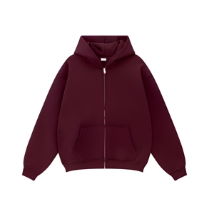 Sudadera con capucha y cremallera personalizada con estampado gráfico, estilo streetwear, gruesa, extragrande, al por mayor - Product Image 1