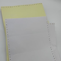 Rollo de Papel Continuo NCR Personalizado OEM, Juego de 2/3/4 Partes, Multicolor Azul, Formularios para Impresora de Facturas, Marca Huabao