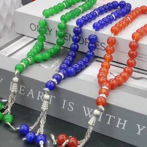 ลูกประคำแก้วน้ำหนักเบา 10 มม. ยี่ห้อ YASEEN แบบ 33 เม็ด สำหรับการละหมาดในมัสยิดและการเดินทาง ใช้สำหรับการสวดมนต์และเป็นของที่ระลึก - Product Image 1