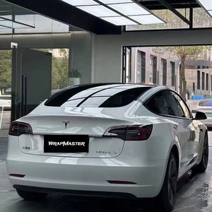 WRAPMASTER 1.52*17m auto-adhésif PET brillant Agate gris Auto peinture voiture vinyle Wrap couleurs - Product Image 2