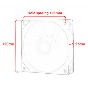 Ventilateur de refroidissement LED RGB QiuzAim 120 mm, connecteur IDE 4 broches, haut débit d'air, ventilateur de boîtier DC 12 V pour systèmes de jeu PC, <span class=keywords><strong>prix</strong></span> direct usine - Product Image 6