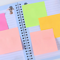 Blocs-notes autocollants carrés multicolores 76x76mm, blocs mémo assortis, 100 feuilles chacun, pour bureau et école, vente en gros