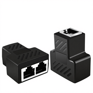 Adaptador de <span class=keywords><strong>Cable</strong></span> de Red RJ45 de Tres Vías Yonghang Network, Conector Divisor Uno-a-Dos, Extensor de <span class=keywords><strong>Cable</strong></span> de Red YM88032, China - Product Image 1