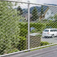 Maille de câble en acier inoxydable 304 316 flexible, anti-lancement, disponible en stock, pour la sécurité des terrasses et des aires de jeux scolaires