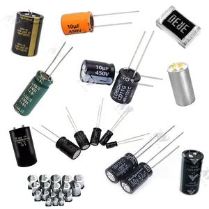 Электронные компоненты, электролитический конденсатор, резистор индуктор, потенциометр кристаллического генератора