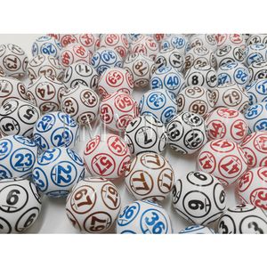 Balles de ping-pong en plastique miniatures personnalisées avec logo, 38 mm, pour tirage au sort de loterie, couleurs assorties, solides et durables - Product Image 1