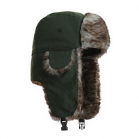 Chapeau d'aviateur unisexe pour l'hiver avec protège-oreilles coupe-vent pour le ski