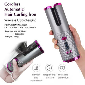 Fer à boucler automatique portable sans fil pour coiffure, avec 6 températures et minuteurs, chauffe rapide - Product Image 3