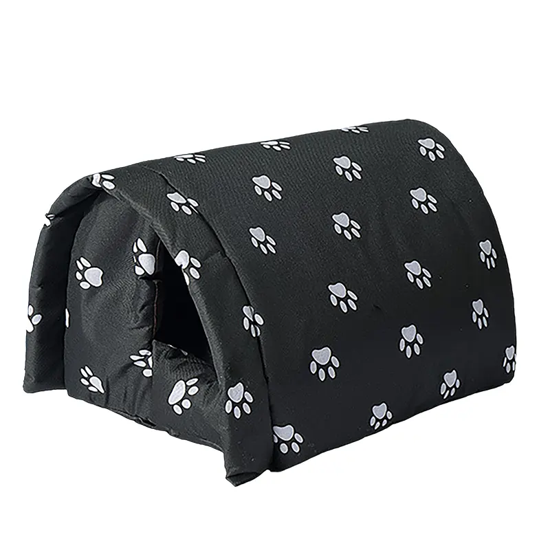 Outdoor Indoor Wilde Kat Huis Waterdicht Regendicht Opvouwbaar Katoen Gevuld Dikker Zwerfkatten Wilde Katten Honden Tent Shelter Huisdier Bedden