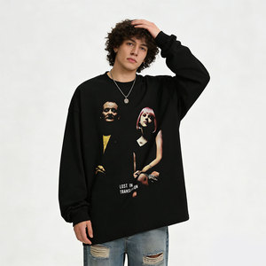 T-shirt unisexe à manches longues AMLClever, imprimé numérique direct, style tendance, motif personnalité <span class=keywords><strong>Solitude</strong></span> & Emotion, prêt-à-porter pour l'automne - Product Image 3