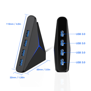 Accessoires informatiques uniques 2026, HUB USB 3.0 <span class=keywords><strong>4</strong></span>-en-1 OEM ODM pour le gaming avec éclairage RGB - Product Image 5