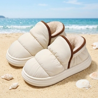 Chaussons d'hiver pour femmes à motif léopard, personnalisables en gros, avec doublure en peluche respirante, mousse à mémoire de forme et semelle EVA imperméable