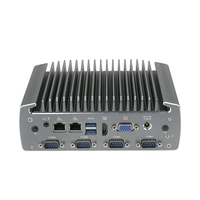 PC Embebido Sin Ventilador Core I3 6100U a Precio de Fábrica, 6 Puertos COM, RS485, 2x GbE, VGA HD, Watchdog Compacto para Sistemas de Control de Automatización