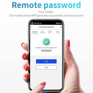 ลูกบิดยุโรประบบดิจิทัลแอปเพล็ตที่ล็อคประตูอัจฉริยะระบบไวไฟอิเล็กทรอนิกส์ - Product Image 5