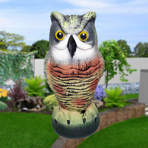 รูปปั้นนกฮูก 360 องศา ทำจากพลาสติก กันน้ำ เป็นมิตรกับสิ่งแวดล้อม ใช้แล้วทิ้ง สำหรับดักจับสัตว์รบกวนในสวน/ลานบ้าน  พร้อมผงไล่นกที่มีประสิทธิภาพ - Product Image 3