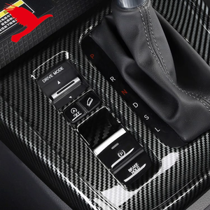 Para <span class=keywords><strong>Honda</strong></span> <span class=keywords><strong>2023</strong></span> <span class=keywords><strong>CRV</strong></span> 2024 2025, accesorios interiores de coche, Panel de cambio de marchas, cubierta superpuesta, decoración embellecedora, ABS, fibra de carbono, negro, 1 unidad - Product Image 2