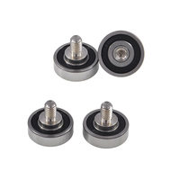 JS620030-9C3L12M8 30mm 304 roulement à rouleaux de voie d'acier inoxydable avec le roulement de filetage externe de la vis M8