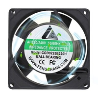Bantalan bola kipas sunyi, baru 9225 92*92*25mm pasokan produsen 90mm kipas pendingin 220v Ac kipas aksial harga Motor