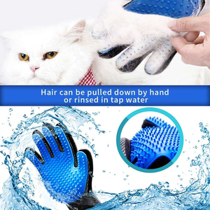 Reusable Portable Double Sided Static Remover Gloves Self Cleaning for <b>Dog</b> Cat Hair Removal <b>Couch</b> Carpet Car Seat-Made Polyester - Product Image 6