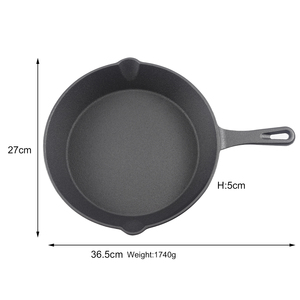 खाना पकाने के लिए थोक गैर-स्टिक डीप कास्ट आयरन ग्रिल पैन स्किलेट ग्रिड पैन स्किलेट - Product Image 4