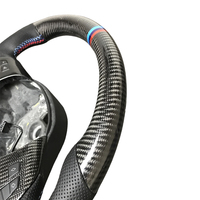 Volant de voiture sport en fibre de carbone PU haute qualité, compatible avec E60 E61 E63 E64, livraison directe.
