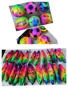 Neuartiger Regenbogen 9-Zoll-Spielball PVC-Strandball - Product Image 3