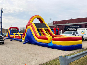 Corsa ad ostacoli gonfiabile di grado commerciale per adulti, - Product Image 6