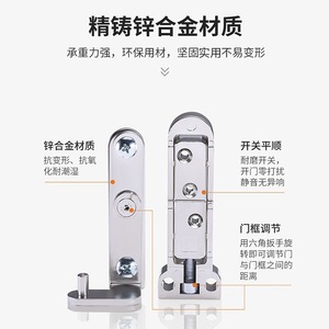 Charnières de porte invisibles 3D réglables en alliage de zinc pour portes de placards intérieurs en bois - Product Image 5