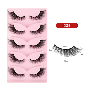 Nuevo Diseño de Pestañas Ojo de Gato Aladas Estilo Zorro Pestañas de <span class=keywords><strong>Seda</strong></span> Natural Tipo Ala de Ángel Pestañas de Visón Sintético Esponjosas - Product Image 6